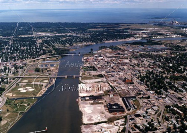Bay City (Looking East) in Bay County, Michigan